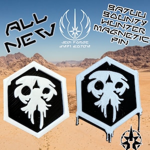 Inspired Star Wars Batuu Bounty Hunter Magnetic Pin (Mando, Bounty Hunter,Boba Fett, Mandalorian, Batuu, Fennec Shand, Greebles)