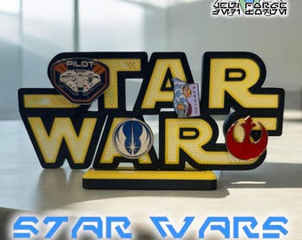 3D Printed Star Wars Logo Pin Display Board: Pin Trading & Collecting