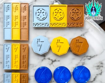 3D Printed Star Wars Credits: Complete Sabacc Set