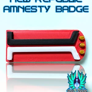 Inspired by the Madalorian Chapter 19 The Convert Collection - G68 aka Elia Kane&#39;s New Republic Amnesty Badge, Starcruiser