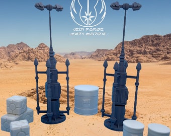 Jedi Forge: Tatooine Moisture Vaporator / Rebel Crates / Mubo’s Droid Barrels