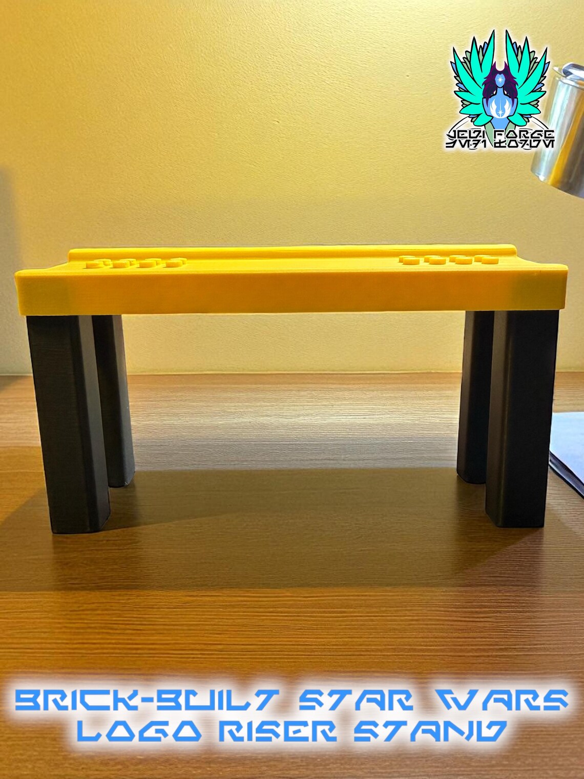 Brick-built Star Wars Logo Riser Stand | Custom LEGO Display Platform ...