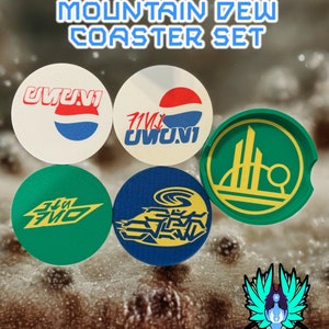 Aurebesh Pepsi & Mountain Dew Untersetzer Set: Black Spire Outpost Halter