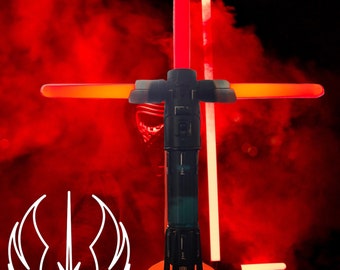 LED Lightsaber Stand: Vertical Hilt & Blade Display