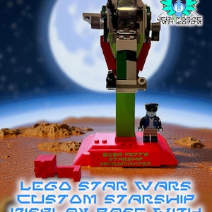 LEGO Star Wars Microfighter Stand | Custom Starship Display Base with Multiple Mounting Options