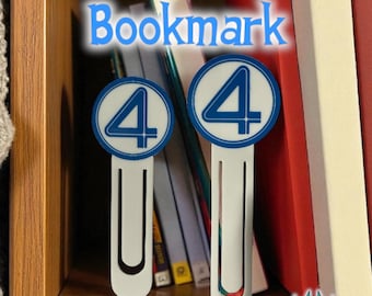 Four Bookmark | 3D Printed Comic Gift