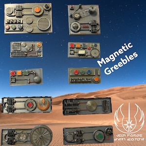 Star Wars Inspired Weathered Greebles: Magnetic Costume Prop