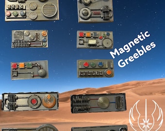 Star Wars Inspired Weathered Greebles: Magnetic Costume Prop
