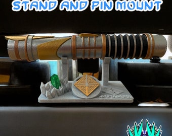 Savi’s Workshop ライトセーバースタンド：カイバークリスタル＆ピンマウント