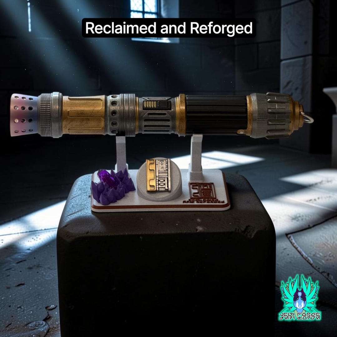 Savi's Workshop Lightsaber Stand, Kyber Crystal Holder, Pin Mount