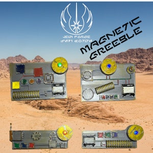 Star Wars Inspired Weathered LED Greebles - Magnetic Costume Prop