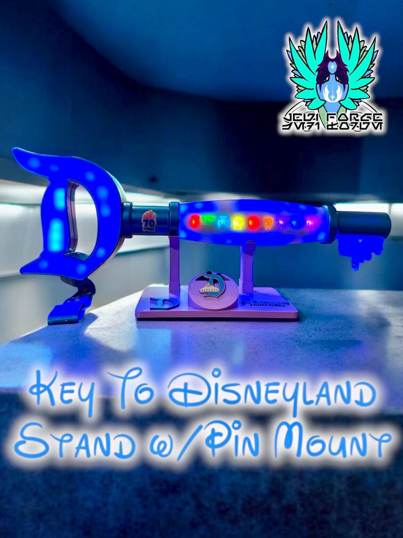 3D Printed Disneyland Key Display Stand With Pin Mount - Etsy