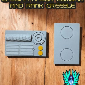 Cassian Andor’s Comlink and Rank Greeble (Cassian Andor, K-2SO, Mon Mothma, Jan Erso, Greebles)