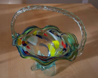 Glass Millefiori Vase - Possibly Murano