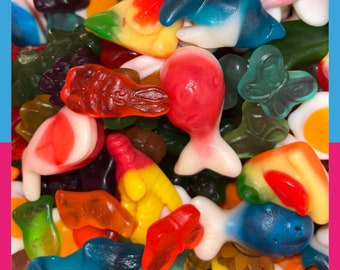 Gummy Mix Candy Bag, Pick and Mix Sweets, Assorted Candy Pouch, Gummy Bears, Gift Idea, Birthday Gifts