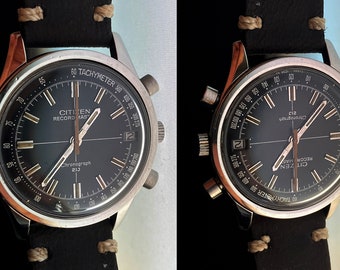 Vintage Citizen Recordmaster 4 570014Y Flyback Chronograph Manual Winding