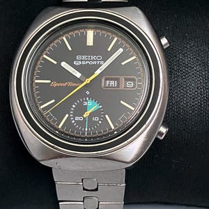 SEIKO 6139-8002 5 Sport Speed-Timer 21J Chronograf Automatyczny 1971 OE Bransoleta