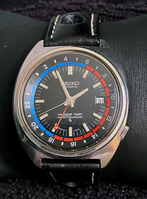 SEIKO 6117-6419 Navigator Timer Automatic GMT Watch 1970 - Etsy Australia