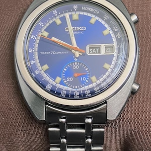 希少なセイコー 6139-6019 レジスト/レジスト クロノグラフ - 1970年5月 - 非常に美品