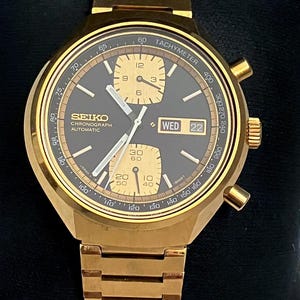 希少なセイコー 6138-8030 ジョン プレイヤー スペシャル ゴールド - ほぼ完璧 - 1976 年
