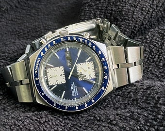 Seiko 6138-0030 Kakume Cal 6138B Chronograph Fishbone
