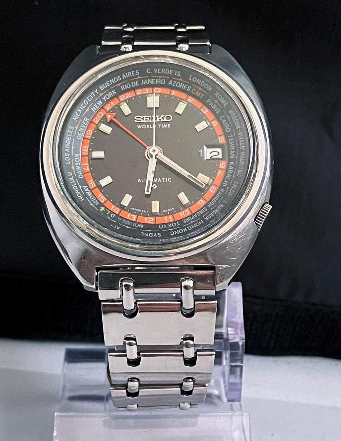 セイコーワールドタイム3rd 6117-6400 1972年 SEIKO 6117-6400 World Time Automatic Watch 1972/D Original