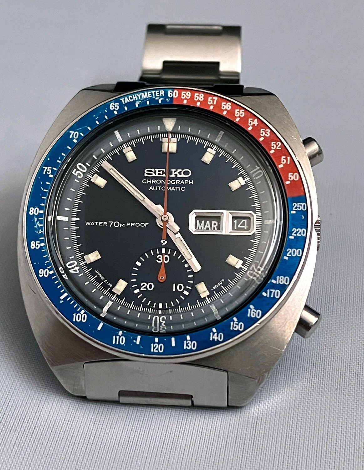 Original Seiko 6139-6000 Proof/proof/notch Chronograph - April