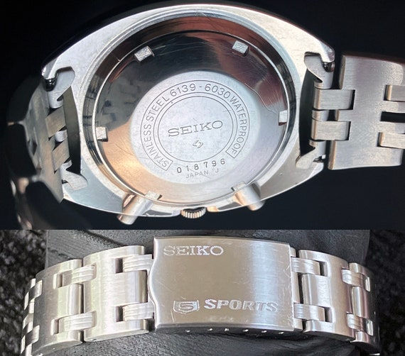 Original Seiko 6139-6030 Speed Timer 5 Sports Water70mproof Original Seiko 6139-6030 Speed Timer 5 Sports Water70mproof