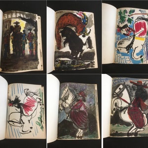 Pablo Picasso 'Toros Y Toreros' / 'Bulls and Bullfighters' Rare 1st Edition in French 1961 in Rare Original Slipcase image 5