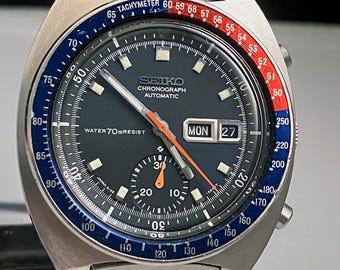 Original Seiko 6139-6002 'WATER 70m RESIST' 1971/9 - working well and clean