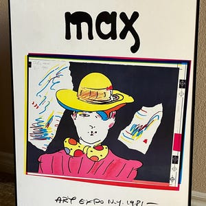 Peter Max "Art Expo NY 1981" Print Signed 1/200 Martin Lawrence Limited Edition