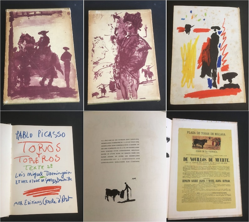 Pablo Picasso 'Toros Y Toreros' / 'Bulls and Bullfighters' Rare 1st Edition in French 1961 in Rare Original Slipcase image 4