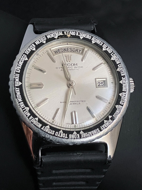 Rare 1960s RICOH Dynamic Wide World Time Automatic