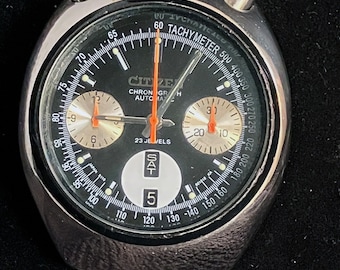 Rare Vintage CITIZEN 67-9143 Bullhead Flyback Chronograph - A1 Condition