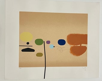 VICTOR PASMORE “Orange and Pink” - 1984 Signed/Numbered Limited Edition of 70