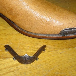 Embouts pour bottes de cow-boy, protège-orteils pour bottes à bout rond, une paire au choix, or brillant ou antique, argent vieilli, noir brillant ou cuivre