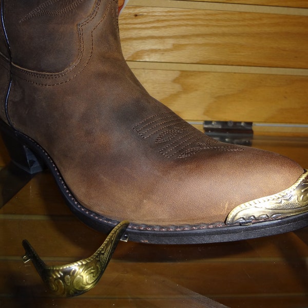 Cowboy Boot Metal Tips Etsy