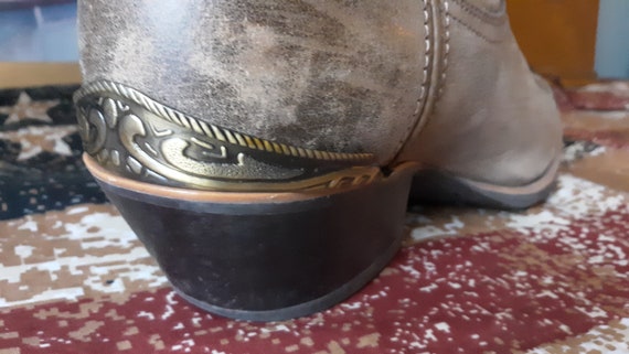 New! Western Cowboy Boot Tips Rand & Heel Guards - Brass/Gold | eBay