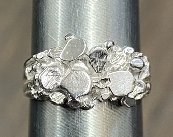 Slim Nugget Solid Sterling Silver .925