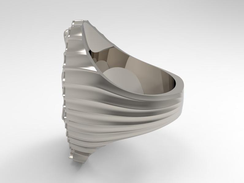 Virgin Mary Our Lady of Guadalupe Extra Large Solid Heavy Ring 40 Grams ...