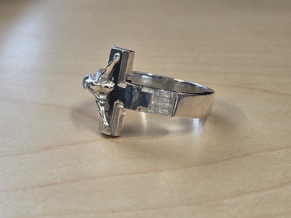 Orthodox Crucifix Large Cross Solid Heavy Ring Sterling Silver 925 - Etsy