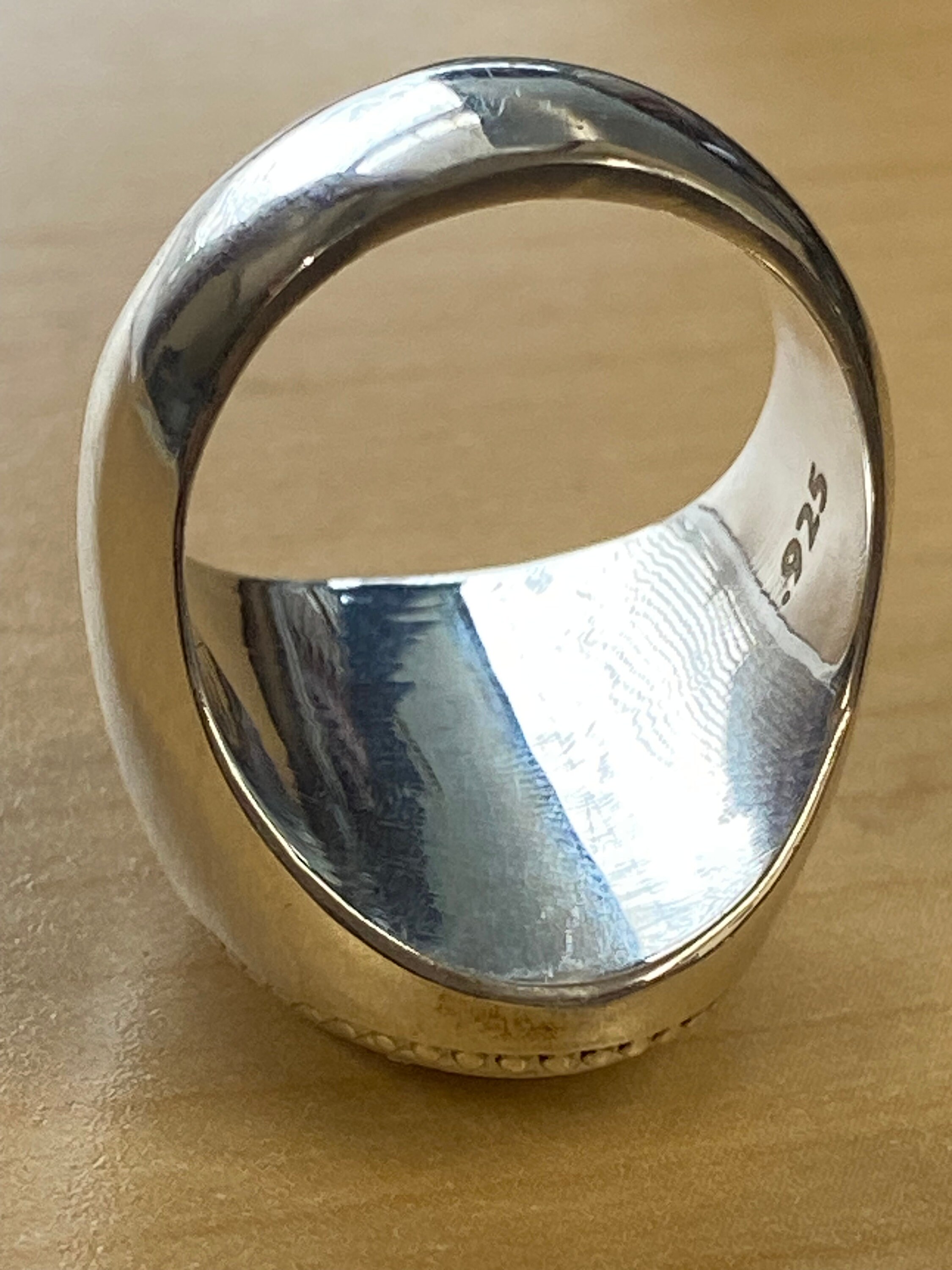 Bikerringshop 925 Sterling Silver Nuestra Señora De Guadalupe Ring – Handmade, No Gemstone, Religious Symbolism - View #6