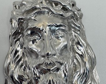 Jesus Crown of Thorns Charm Pendant 3.25" Solid Sterling Silver 925 Thick Heavy 96.9 grams