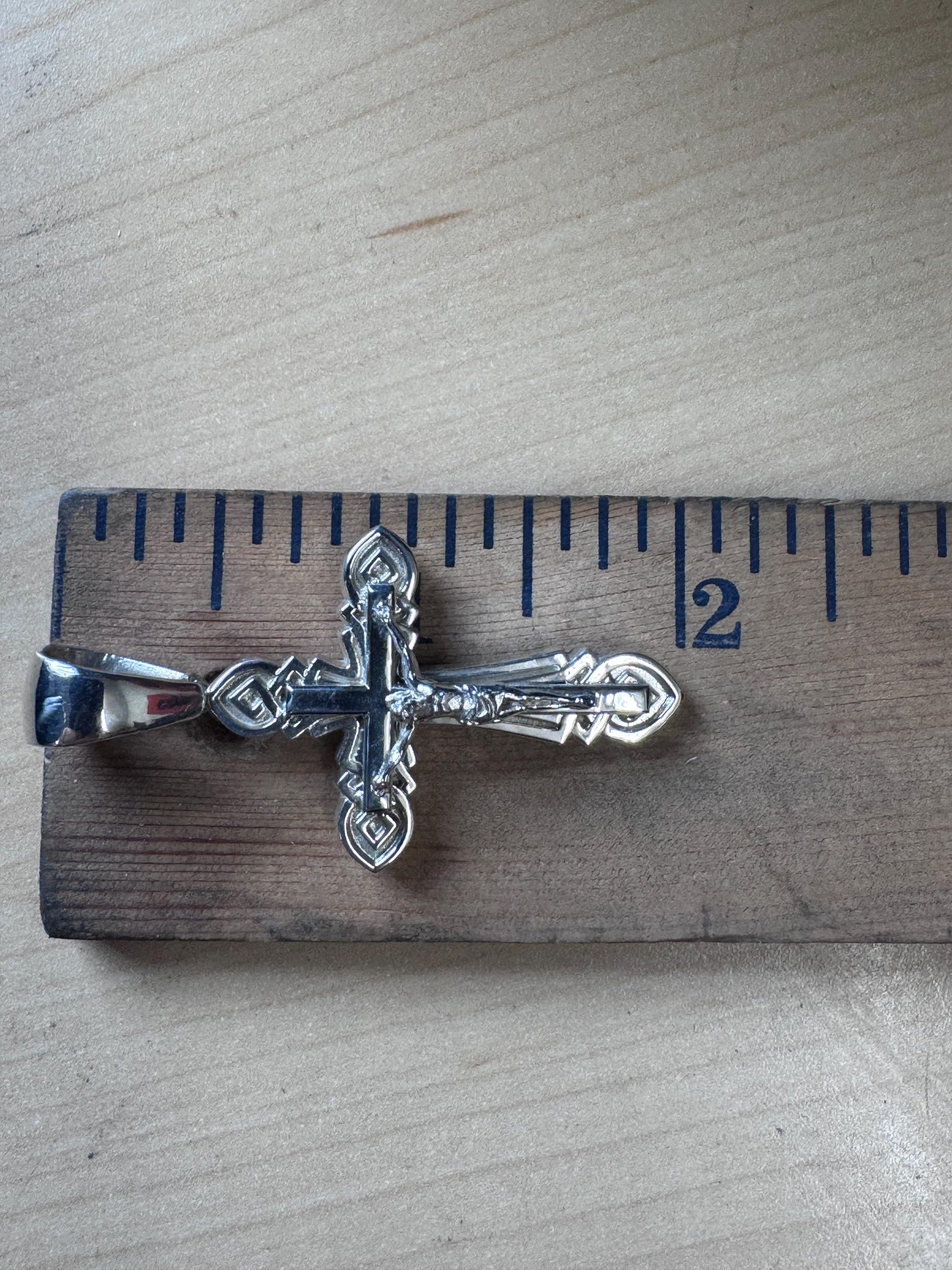 Celtic Cross Crucifix Jesus Christ Charm Pendant 2" Solid Sterling ...