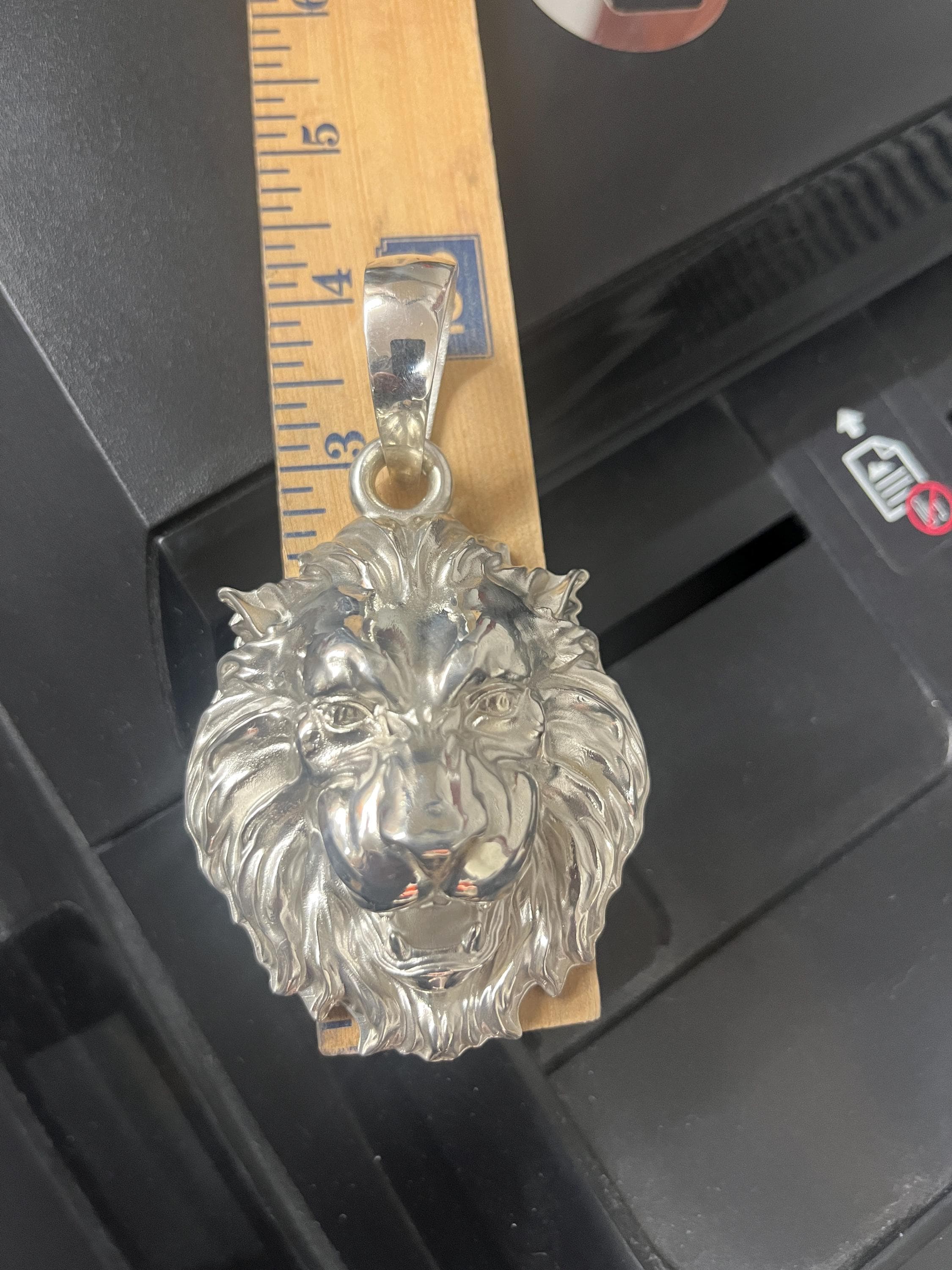 Lion Head King Pendant 3.75