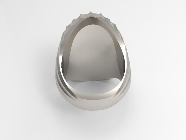 Virgin Mary Our Lady of Guadalupe Extra Large Solid Heavy Ring 40 Grams ...