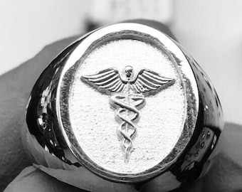 Charm Caducée (symbole Médecine) En Argent 925/1000 - Bijoux Neuf Avec étiquettes