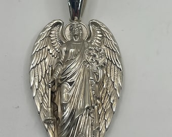 Gabriel Arc angel Custom made Pendant Solid Sterling Silver .925