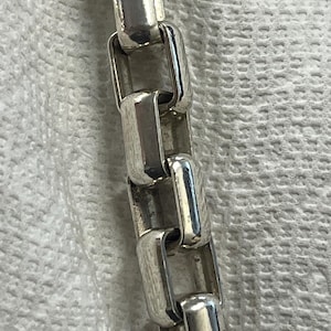 459 grams Hand made 24&quot; Rounded Box Chain 14.7mm Heavy  High Polished chunky Solid Sterling Silver 925