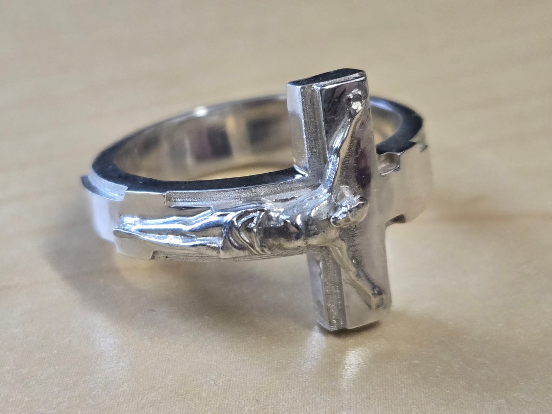 Orthodox Crucifix Large Cross Solid Heavy Ring Sterling Silver 925 - Etsy